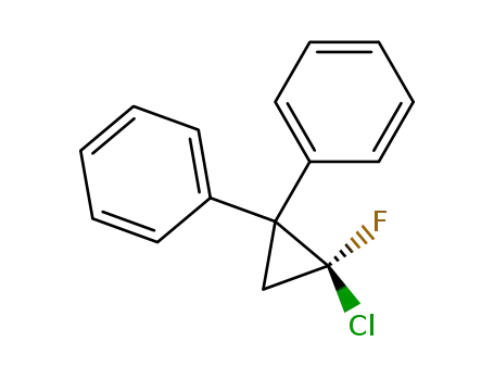 (+)-(S)-1-chloro-1-fluoro-2,2-diphenylcyclopropane