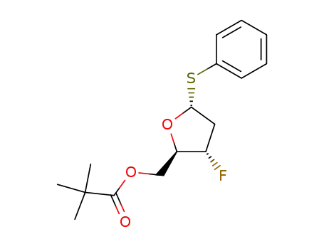 2,2-Dimethyl-propionic acid (2R,3S,5R)-3-fluoro-5-phenylsulfanyl-tetrahydro-furan-2-ylmethyl ester