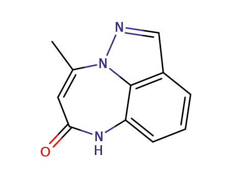 methyl-4 dihydro-3,7 pyrazolo<1,5,4-ef>benzodiazepine-1,5 one-6