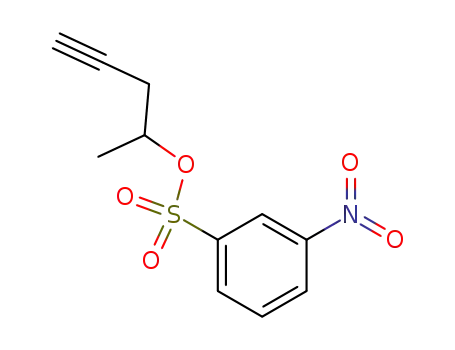 Molecular Structure of 27611-32-1 (4-(3-nitro-benzenesulfonyloxy)-pent-1-yne)