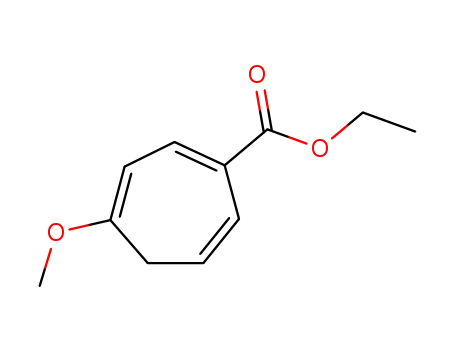 Molecular Structure of 60058-37-9 (ethyl 4-methoxy-1,3,6-cycloheptatriene-1-carboxylate)