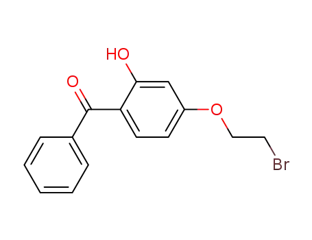 Molecular Structure of 18902-63-1 (Methanone, [4-(2-bromoethoxy)-2-hydroxyphenyl]phenyl-)