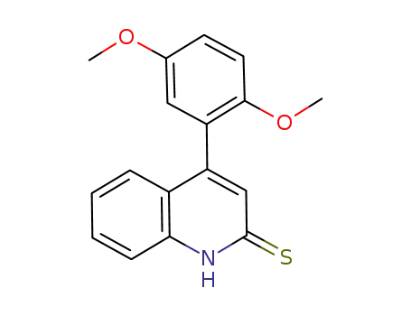 Molecular Structure of 1001847-99-9 (4-(2,5-dimethoxyphenyl)-2(1H)-quinolinethione)