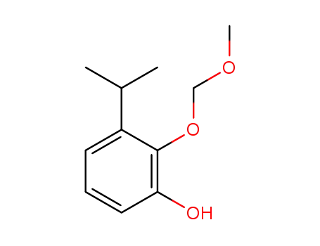 Molecular Structure of 1510866-99-5 (3-isopropyl-2-(methoxymethoxy)phenol)