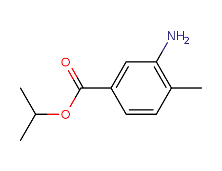 Molecular Structure of 21447-47-2 (ISOPROPYL 3-AMINO-4-METHYL BENZOATE)