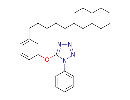 Molecular Structure of 930118-25-5 (3-pentadecyl-1-(1-phenyl-tetrazolyloxy)benzene)