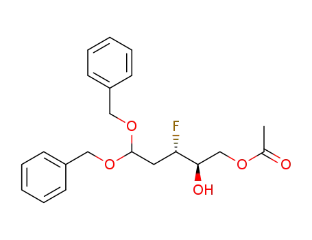 Acetic acid (2R,3S)-5,5-bis-benzyloxy-3-fluoro-2-hydroxy-pentyl ester