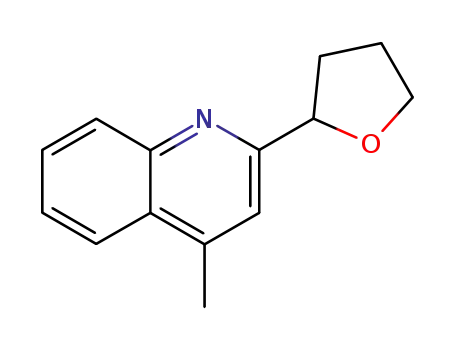 Molecular Structure of 87991-96-6 (Quinoline, 4-methyl-2-(tetrahydro-2-furanyl)-)