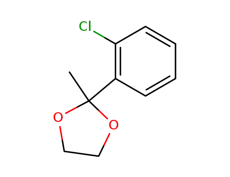 Molecular Structure of 122801-34-7 (2-(2-chlorophenyl)-2-methyl-1,3-dioxolane)