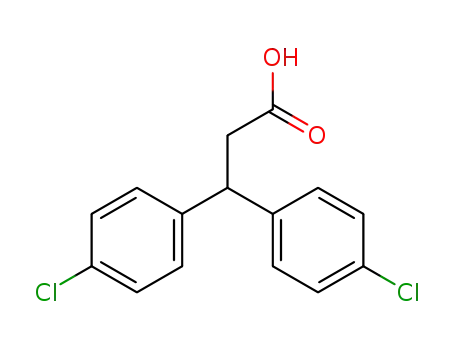 Molecular Structure of 2540-35-4 (3,3-bis(p-chlorophenyl)propionic acid)