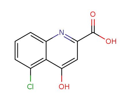 Molecular Structure of 35973-28-5 (2-Quinolinecarboxylic acid, 5-chloro-4-hydroxy-)