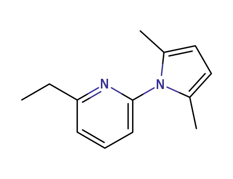 Molecular Structure of 95337-73-8 (Pyridine, 2-(2,5-dimethyl-1H-pyrrol-1-yl)-6-ethyl-)
