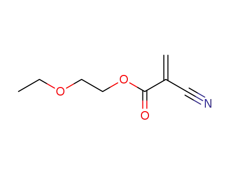 Molecular Structure of 26877-41-8 (2-Propenoicacid, 2-cyano-, 2-ethoxyethyl ester, homopolymer)