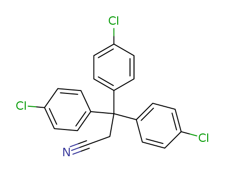 3,3,3-tris(4-chlorophenyl)propanenitrile