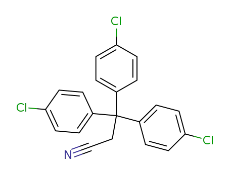 Molecular Structure of 2172-51-2 (2,2,3-tris(4-chlorophenyl)propiononitrile)