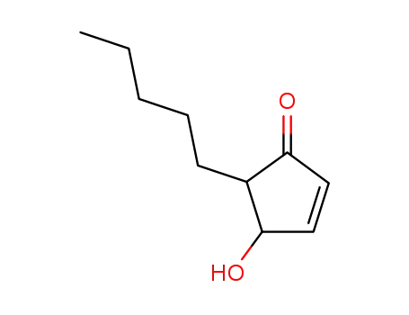 Molecular Structure of 78986-03-5 (2-Cyclopenten-1-one, 4-hydroxy-5-pentyl-)