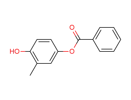 Molecular Structure of 71528-84-2 (1,4-Benzenediol, 2-methyl-, 4-benzoate)