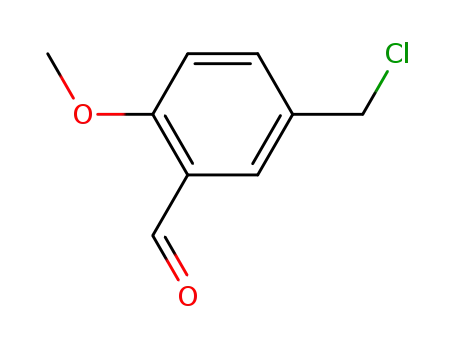 Molecular Structure of 6123-02-0 (5-Chloromethyl-2-methoxybenzaldehyde)