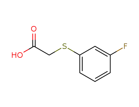Molecular Structure of 331-55-5 ((3-Fluoro-phenylsulfanyl)-acetic acid)