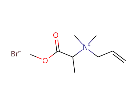 Molecular Structure of 80070-14-0 (Allyl-(1-methoxycarbonyl-ethyl)-dimethyl-ammonium; bromide)