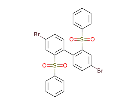 Molecular Structure of 1312951-82-8 (2,2'-bis-benzenesulfonyl-4,4'-dibromobiphenyl)