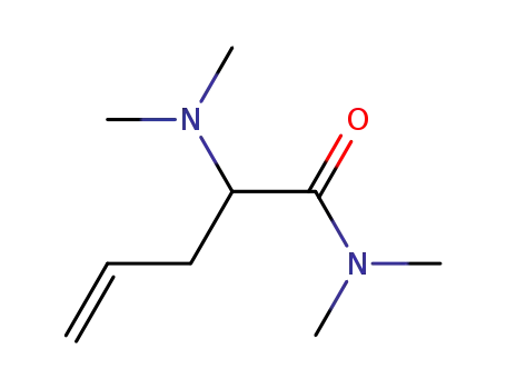 Molecular Structure of 102990-49-8 (2-Dimethylamino-pent-4-enoic acid dimethylamide)