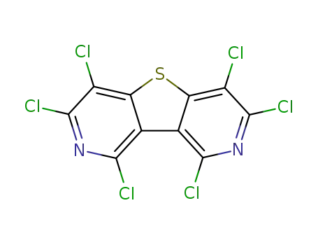 Molecular Structure of 63954-14-3 (hexachlorodipyrido<5,4-b;3,4-d>thiophen)