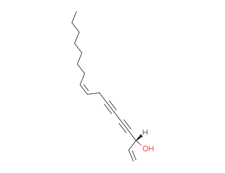 Molecular Structure of 21852-80-2 (1,9-Heptadecadiene-4,6-diyn-3-ol)