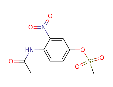 Molecular Structure of 287980-03-4 (methanesulfonic acid 4-acetylamino-3-nitro-phenyl ester)