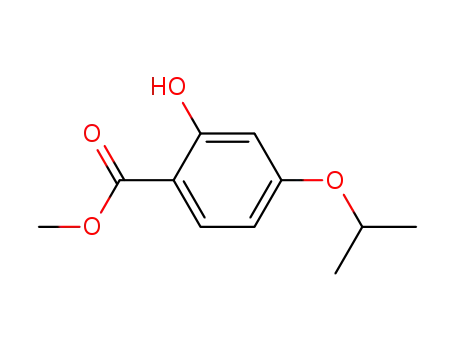 Molecular Structure of 163618-93-7 (methyl 2-hydroxy-4-isopropyl benzoate)