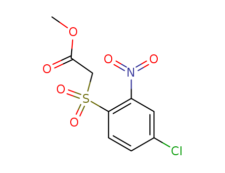 Molecular Structure of 14598-72-2 (Acetic acid, [(4-chloro-2-nitrophenyl)sulfonyl]-, methyl ester)