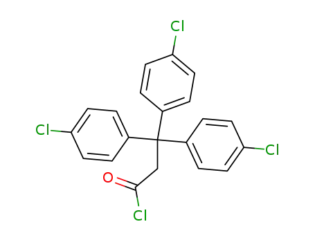 Molecular Structure of 2172-49-8 (3,3,3-tris(p-chlorophenyl)propionyl chloride)