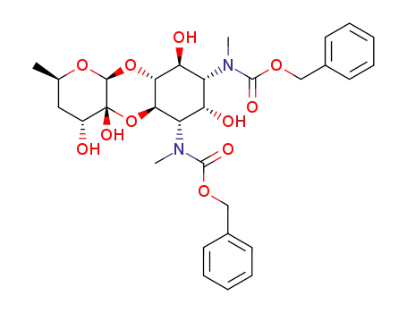 Molecular Structure of 56733-82-5 (N,N'-<(benzyloxy)carbonyl>-4(R)-dihydrospectinomycin)