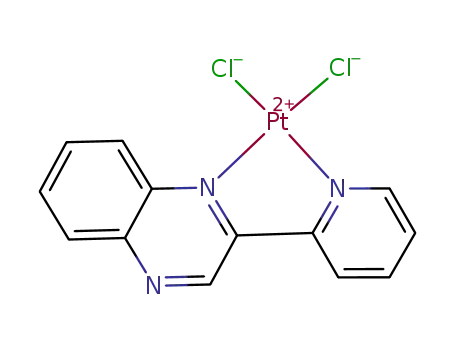 Molecular Structure of 194037-47-3 ((2-(2'-pyridyl)quinoxaline)platinum(II) dichloride)
