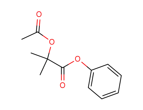 Molecular Structure of 5420-68-8 (phenyl 2-(acetyloxy)-2-methylpropanoate)
