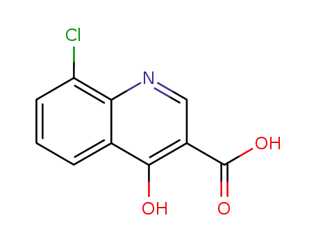 Molecular Structure of 35966-16-6 (8-Chloro-4-hydroxyquinoline-3-carboxylic acid)