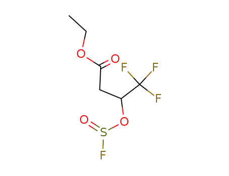 Molecular Structure of 344883-34-7 (4,4,4-Trifluoro-3-fluorosulfinyloxy-butyric acid ethyl ester)