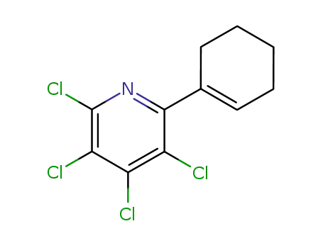 Molecular Structure of 71602-56-7 (1-(tetrachloro-2-pyridyl)cyclohexene)
