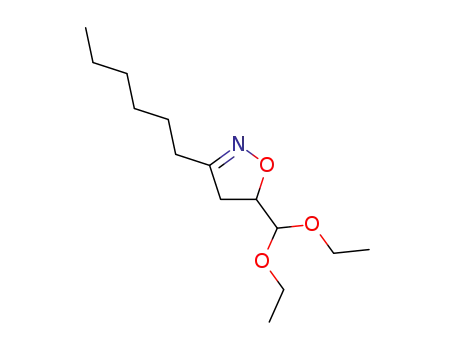 Isoxazole, 5-(diethoxymethyl)-3-hexyl-4,5-dihydro-