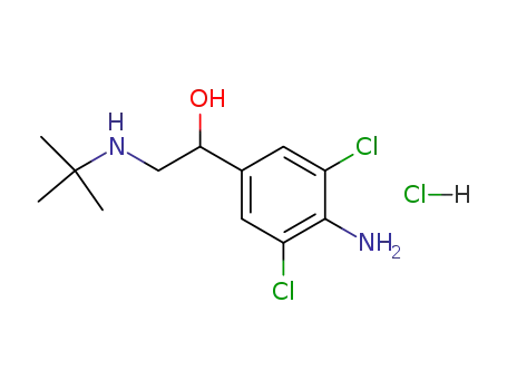 Molecular Structure of 21898-19-1 (Clenbuterol hydrochloride)