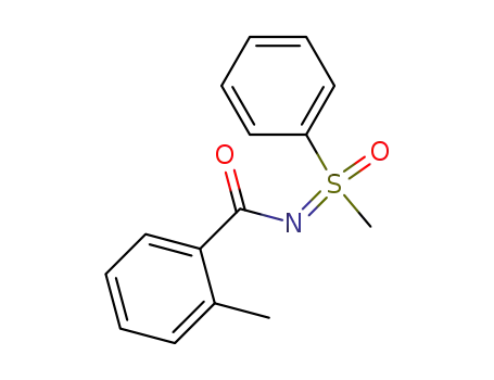Molecular Structure of 54090-91-4 (S-Methyl-N-(2-methylbenzoyl)-S-phenylsulfoximide)