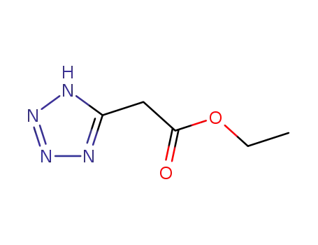 Molecular Structure of 13616-37-0 (ETHYL 2-(2H-1,2,3,4-TETRAAZOL-5-YL)ACETATE)