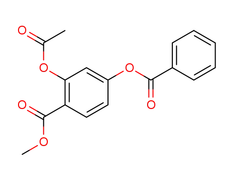 Molecular Structure of 861514-29-6 (2-acetoxy-4-benzoyloxy-benzoic acid methyl ester)
