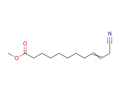 Molecular Structure of 1395034-03-3 (methyl 11-cyanoundec-9-enoate)