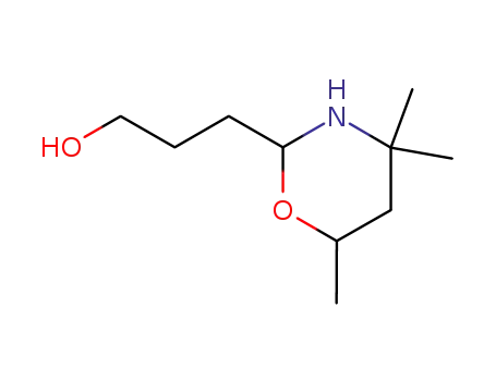 Molecular Structure of 22944-89-4 (3-(4,4,6-trimethyl-[1,3]oxazinan-2-yl)-propan-1-ol)