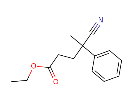 Benzenebutanoic acid, g-cyano-g-methyl-, ethyl ester
