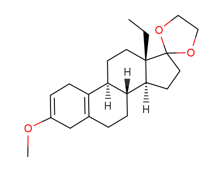 Gona-2,5(10)-dien-17-one,13-ethyl-3-methoxy-, cyclic 1,2-ethanediyl acetal, (8a)-( à)- (9CI)
