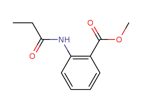 Molecular Structure of 25628-84-6 (methyl 2-[(1-oxopropyl)amino]benzoate)