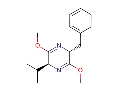 Molecular Structure of 87900-19-4 ((2R,5S)-2-Benzyl-5-isopropyl-3,6-dimethoxy-2,5-dihydro-pyrazine)
