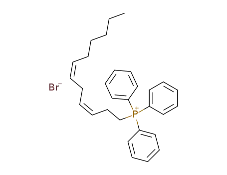 Molecular Structure of 83606-41-1 (((3Z,6Z)-dodeca-3,6-dien-1-yl)triphenylphosphonium bromide)